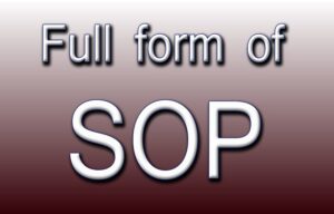 fullform of sop